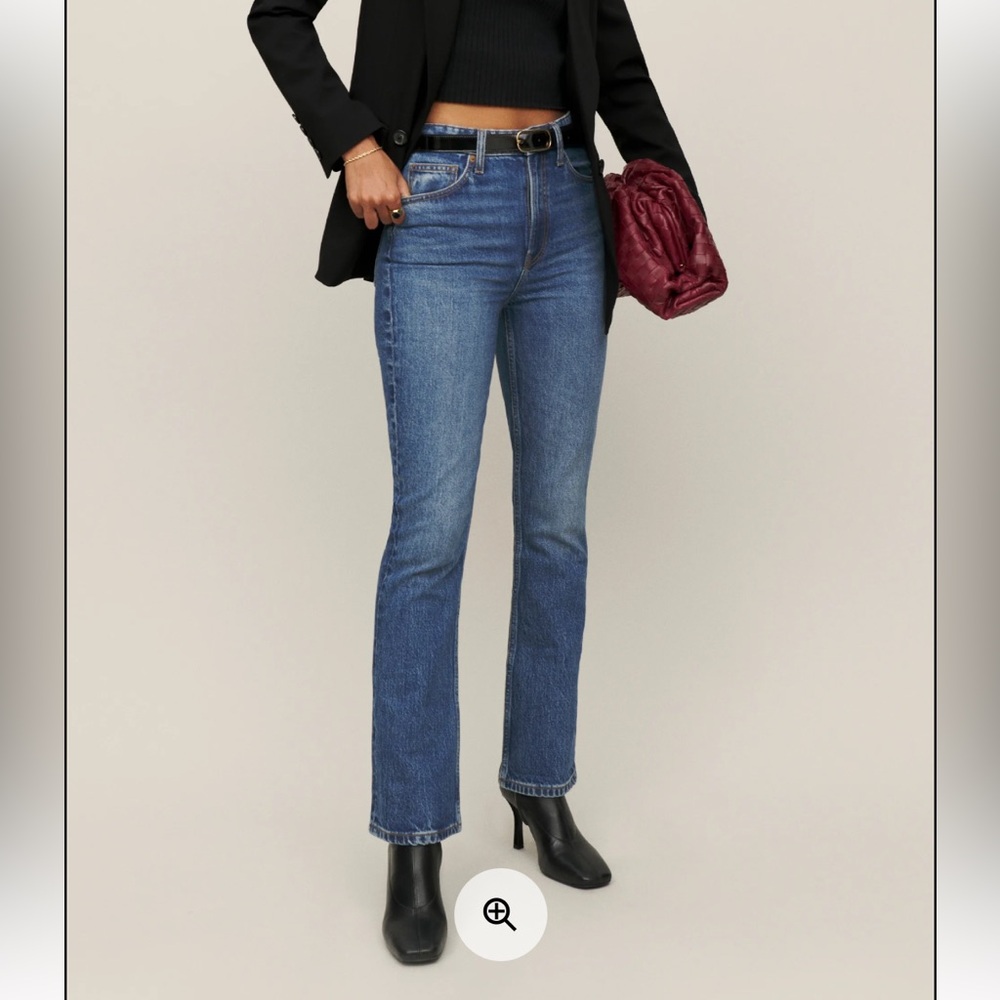 Reformation Blue Boot Cut Jeans